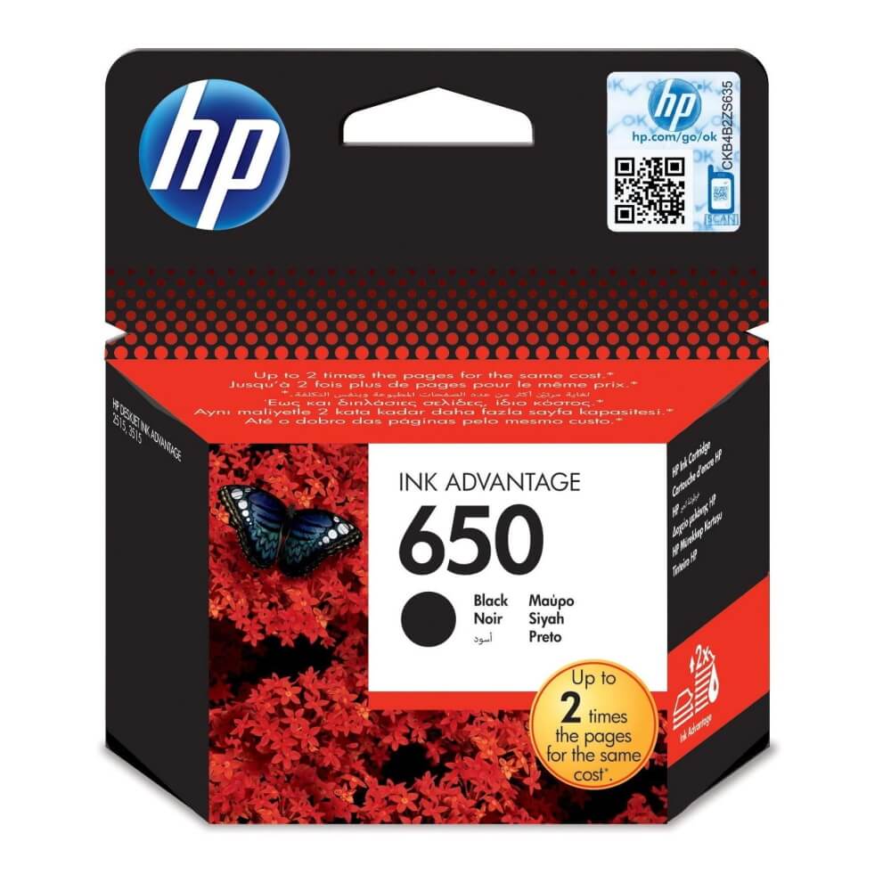 ראש דיו שחור מקורי HP &lrm;CZ101AE 650