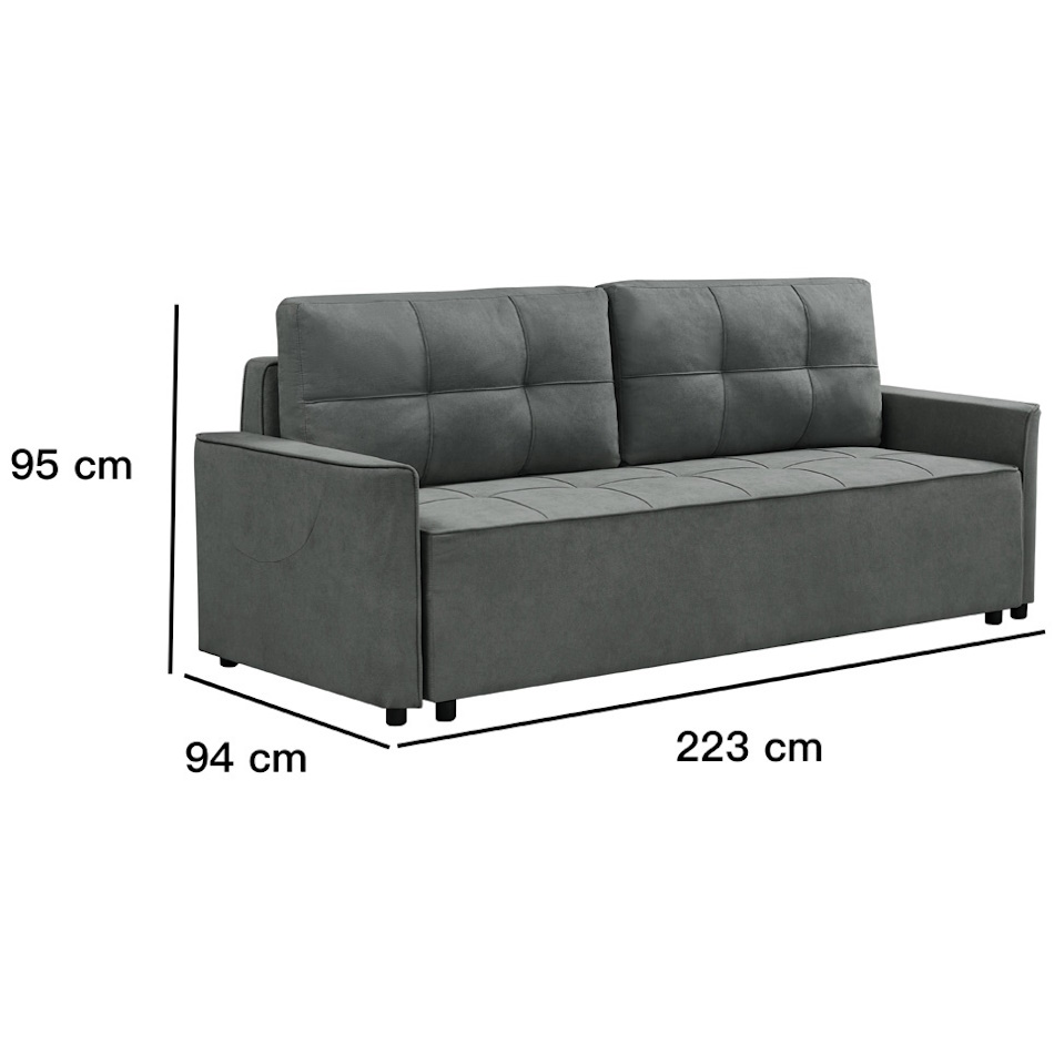 ספה נפתחת למיטה זוגית כולל ארגז מצעים home decor