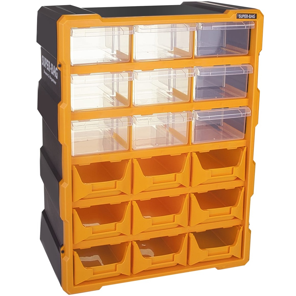 ארגונית אחסון כולל 18 מגירות super-bag