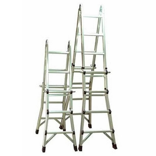 סולם אלומיניום טלסקופי Shazar 3x4  שזר  טלסקופי 3-4