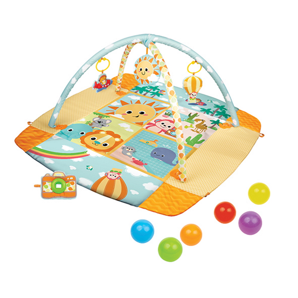 סרטון - אוניברסיטה ומשטח פעילות מגודר winfun  ווינפאן  deluxe gym