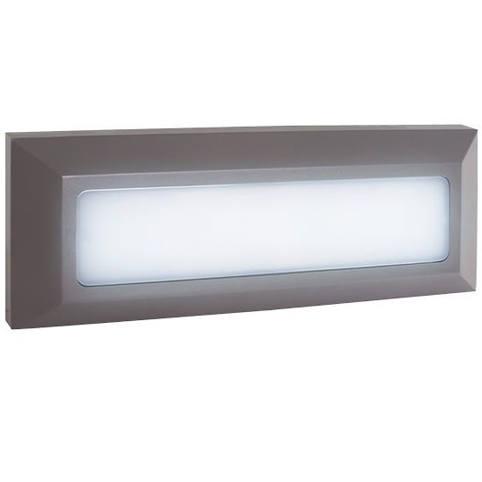 גוף תאורה צמוד חומה Omega 6W &lrm;wall-2301-6W-D-GY