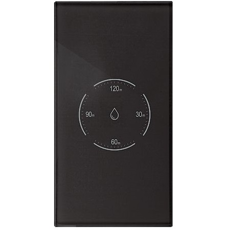 מפסק חכם לדוד באמצעות WiFi לקופסא אנכית Smartr &lrm;TOUCH GLASS WIFI אנכי שחור