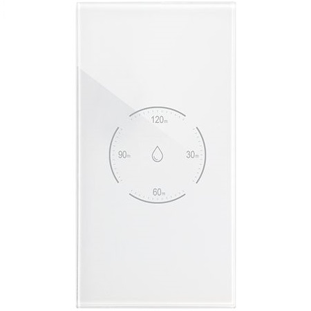 מפסק חכם לדוד באמצעות WiFi לקופסא אנכית Smartr &lrm;TOUCH GLASS WIFI אנכי לבן
