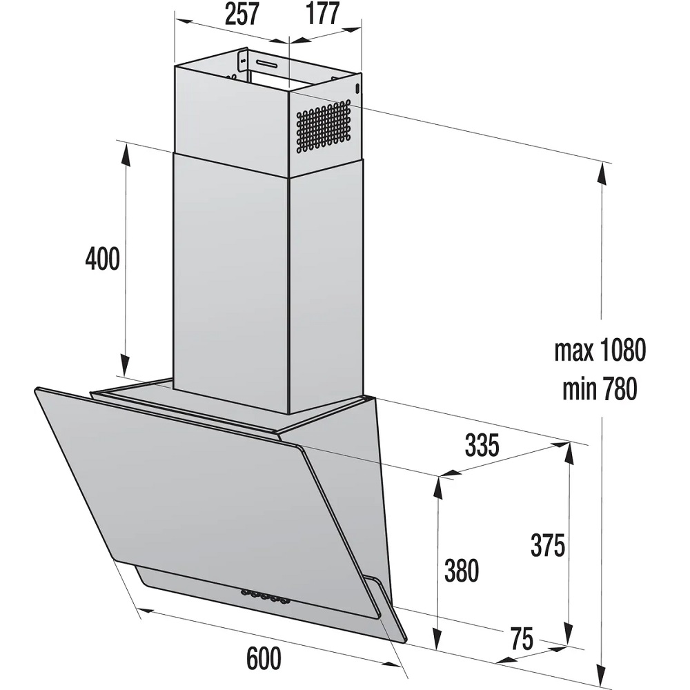 קולט אדים ארובה - 60 סמ gorenje