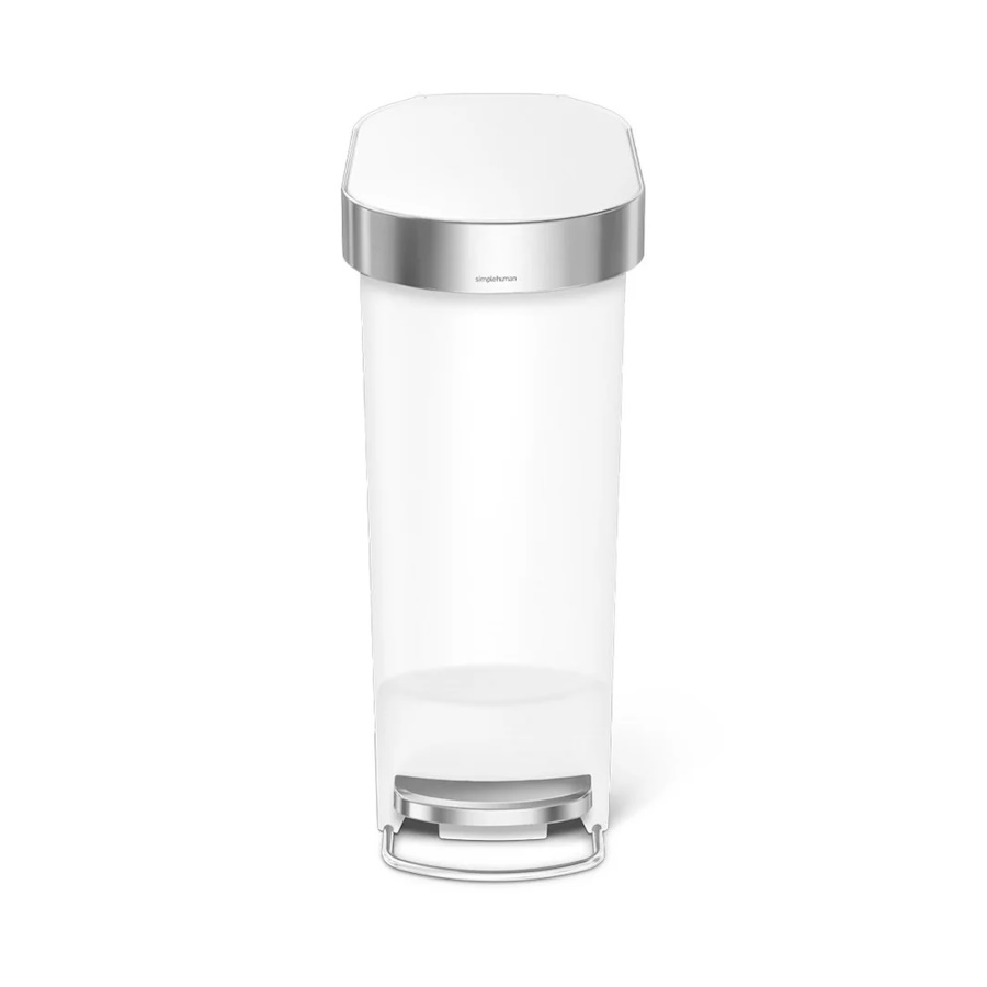 פח דוושה 40 ליטר Simplehuman &lrm;cw1392 לבן