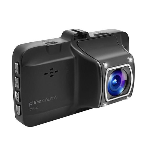 מצלמת דרך לרכב ותאורת לילה Pure Cinema &lrm;DVR-42