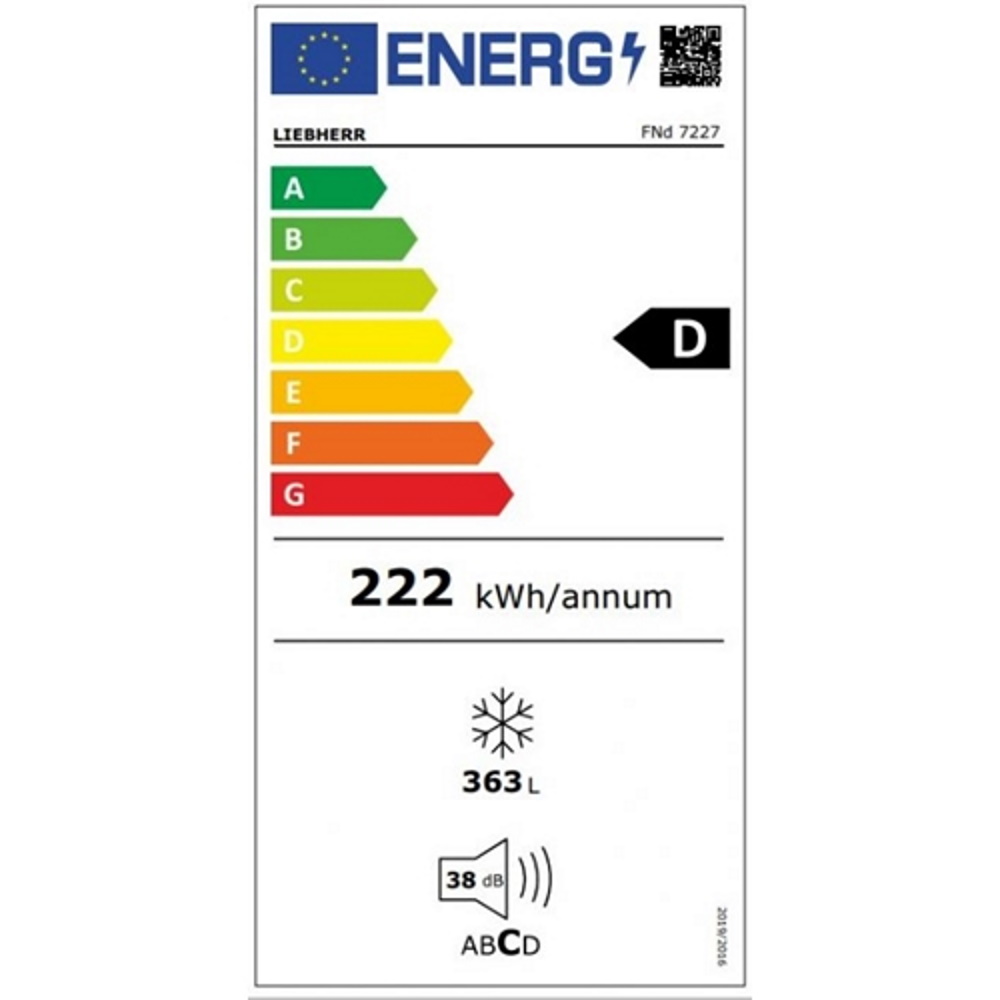 תווית אנרגיה - fnd 7227 liebherr