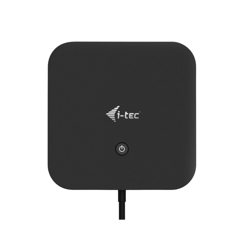 תמונה של תחנת עגינה usb-c כולל תצוגה כפולה ומטען אוניברסלי i-tec 112w
